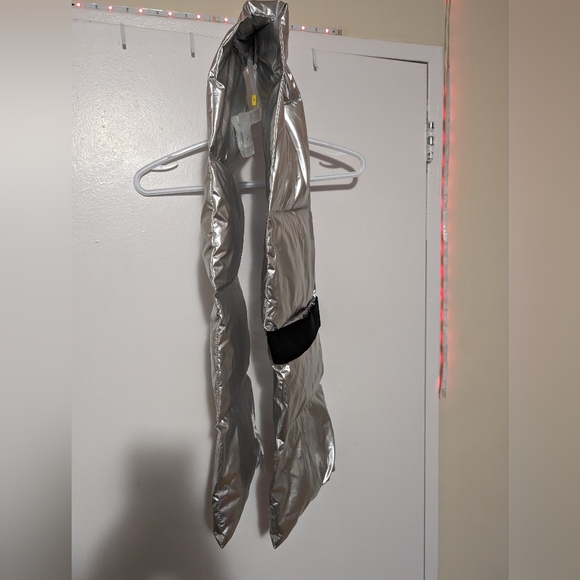 Puffer silver metallic scarf - Picture 1 of 3